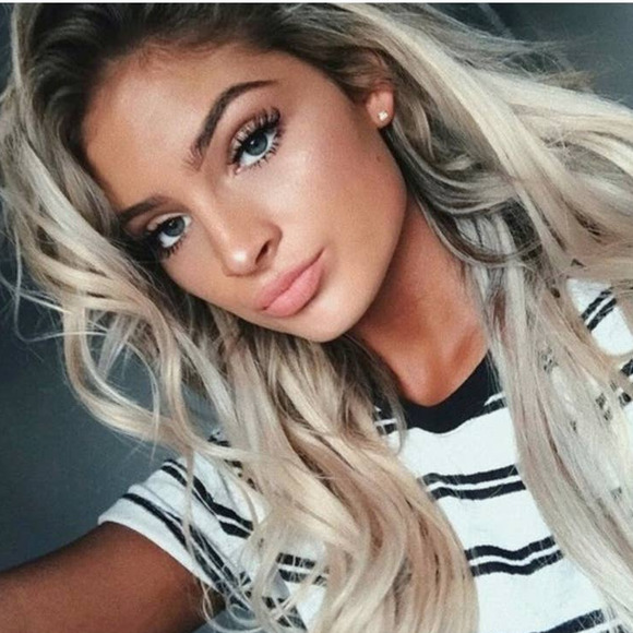 16” STRAIGHT BROWN-ASH BLONDE 7 PIECE CLIP IN EXTENTIONS - Picture 12 of 12